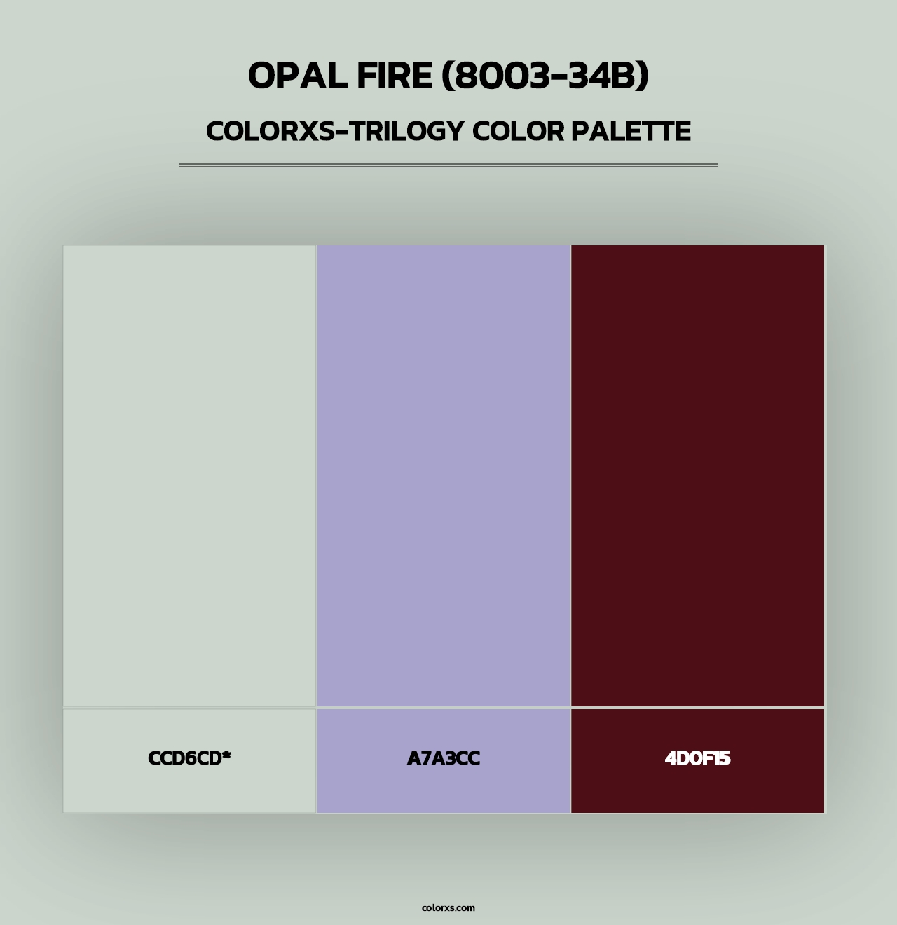 Opal Fire (8003-34B) - Colorxs Trilogy Palette
