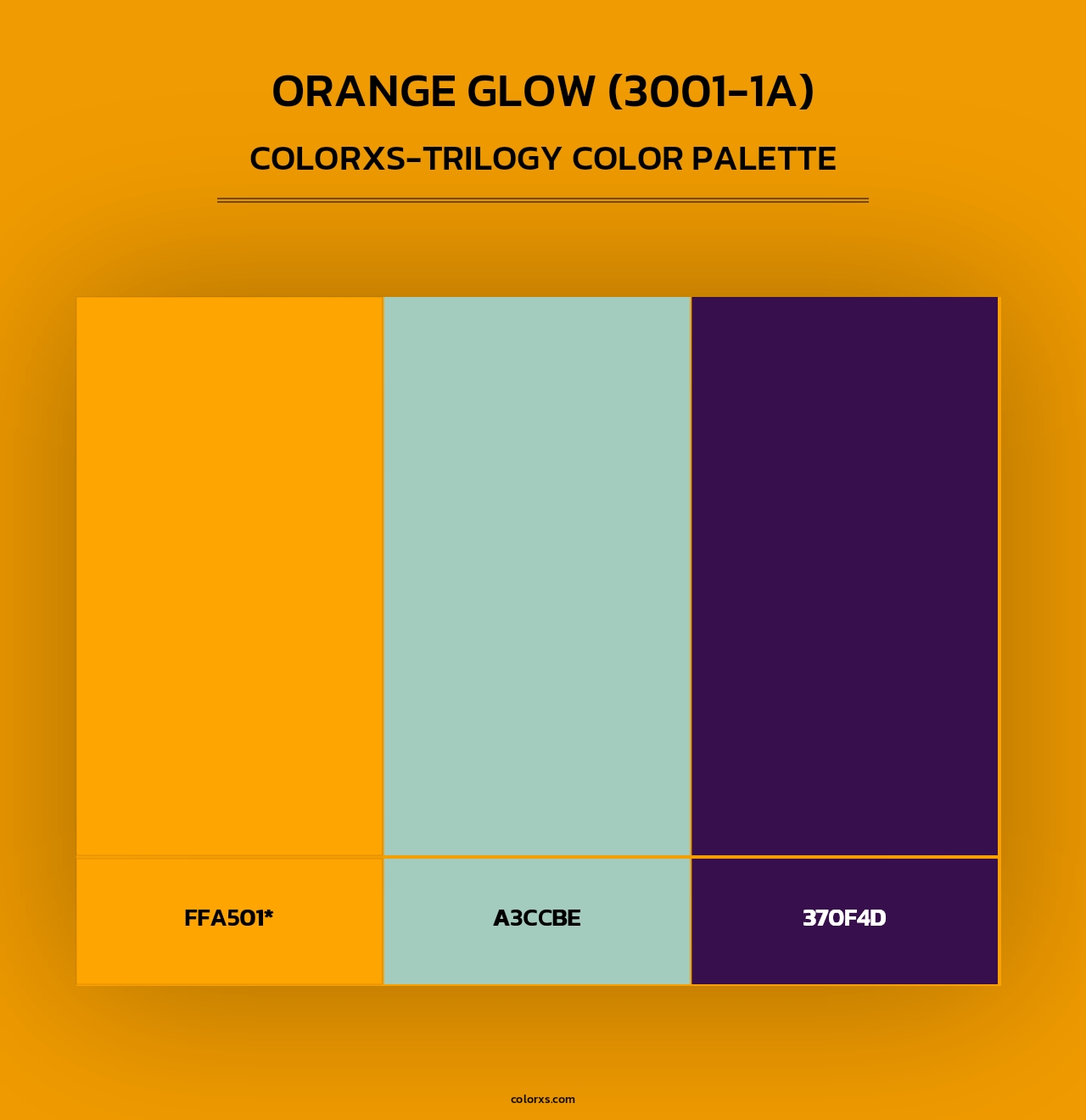 Orange Glow (3001-1A) - Colorxs Trilogy Palette