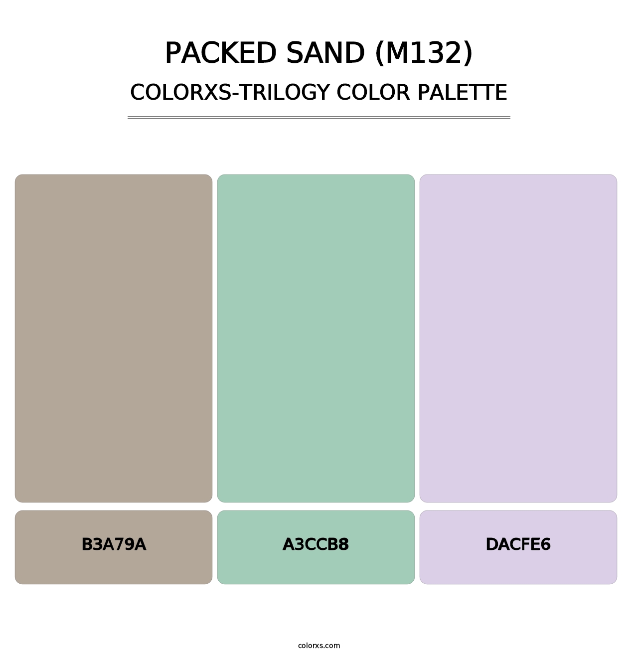 Packed Sand (M132) - Colorxs Trilogy Palette