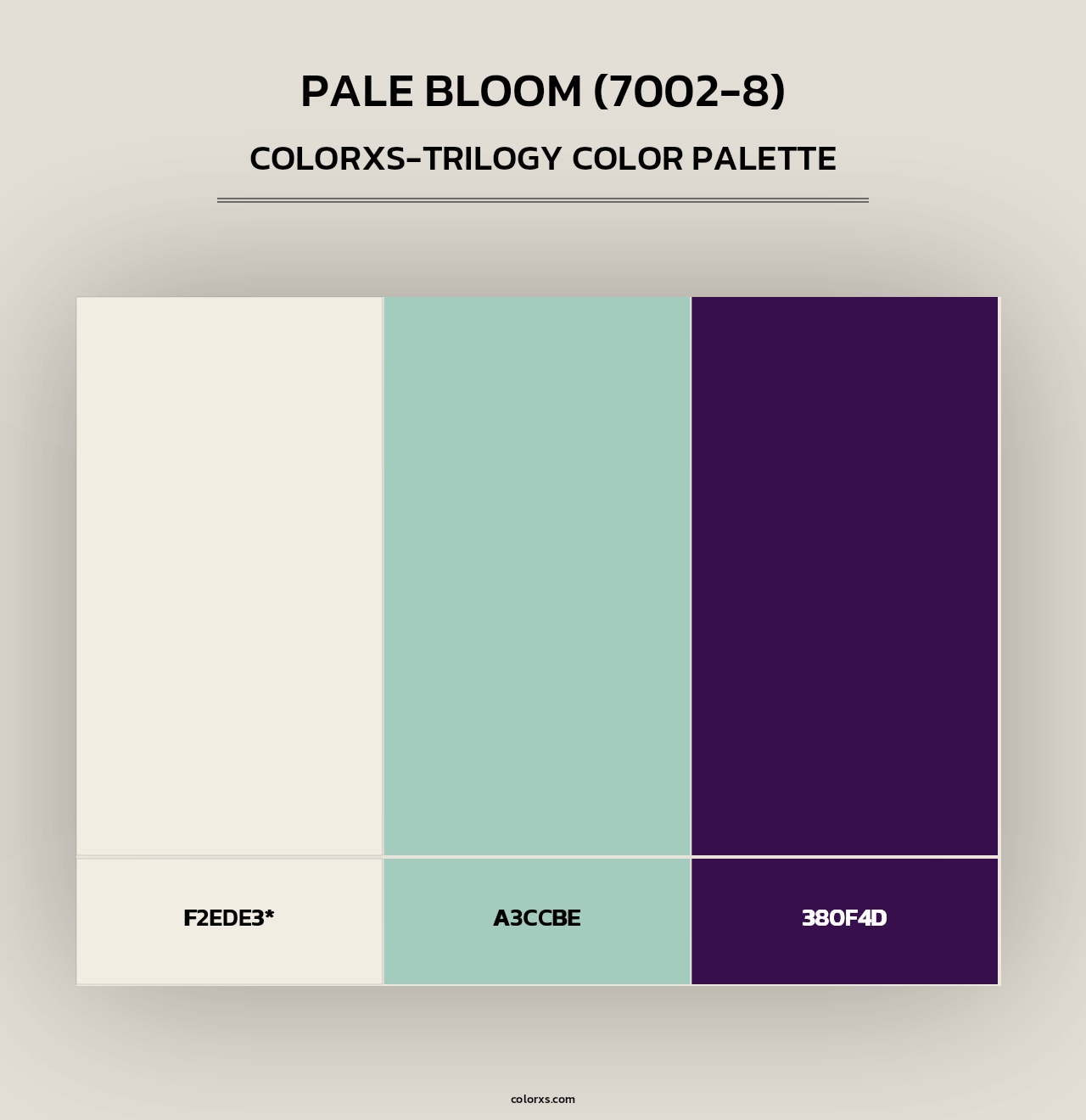 Pale Bloom (7002-8) - Colorxs Trilogy Palette