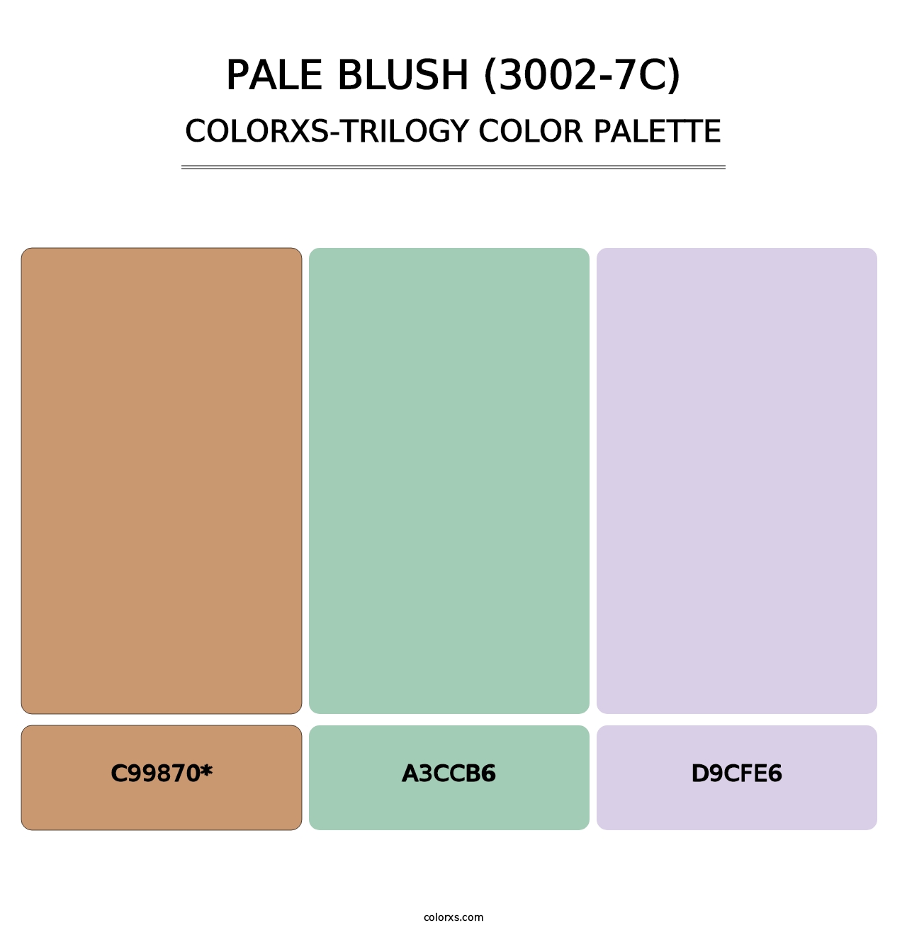Pale Blush (3002-7C) - Colorxs Trilogy Palette
