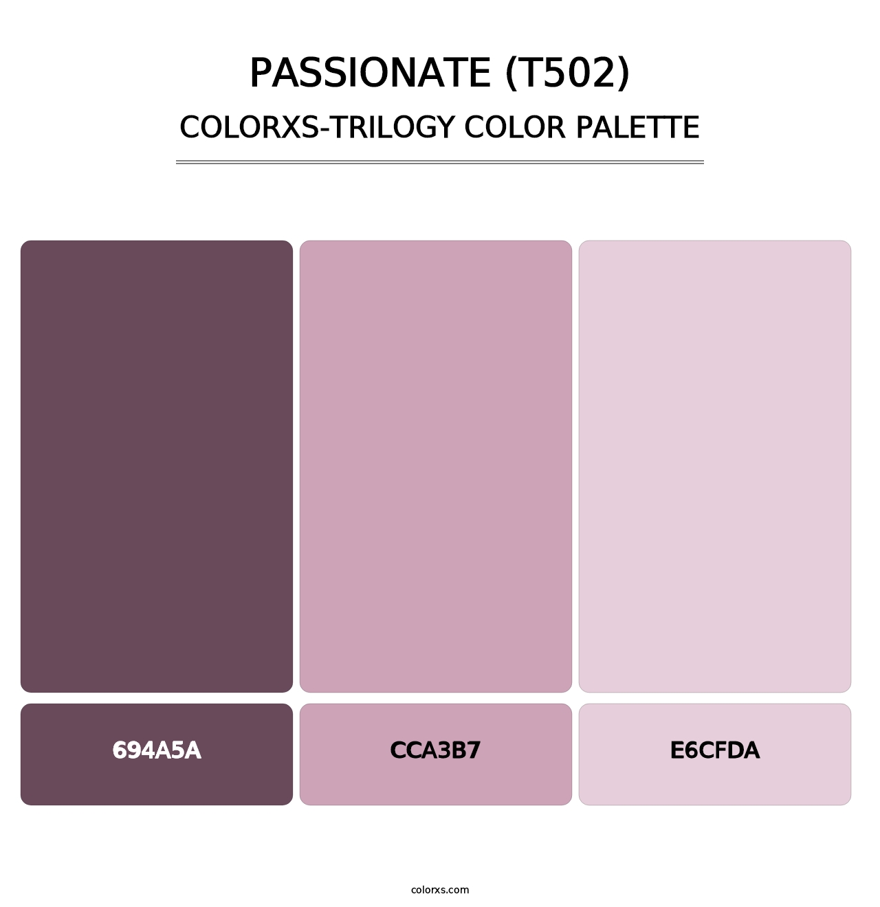 Passionate (T502) - Colorxs Trilogy Palette