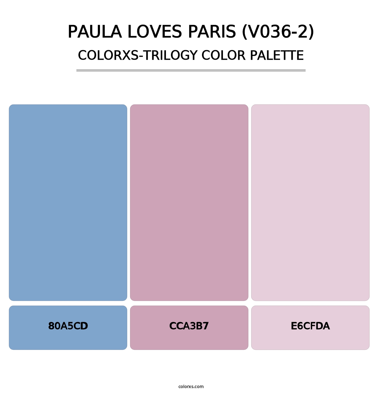 Paula Loves Paris (V036-2) - Colorxs Trilogy Palette