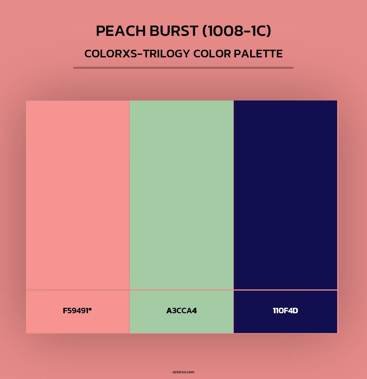 Peach Burst (1008-1C) - Colorxs Trilogy Palette