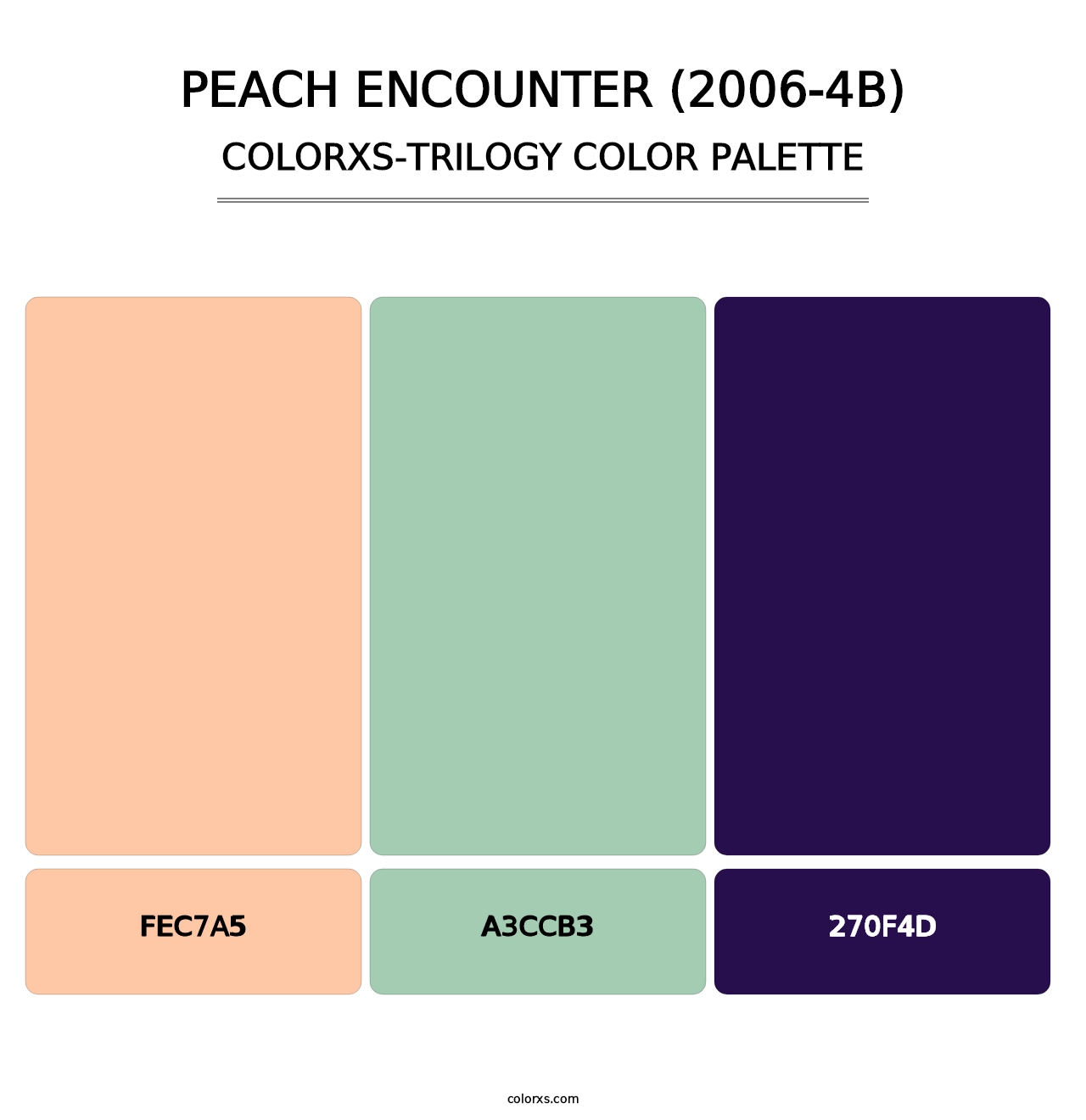 Peach Encounter (2006-4B) - Colorxs Trilogy Palette