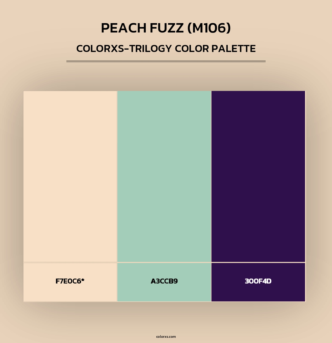Peach Fuzz (M106) - Colorxs Trilogy Palette