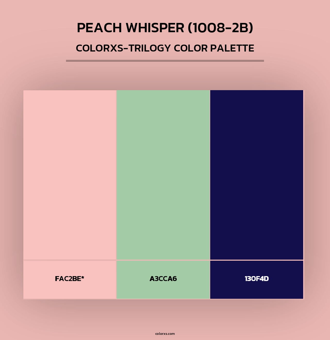 Peach Whisper (1008-2B) - Colorxs Trilogy Palette
