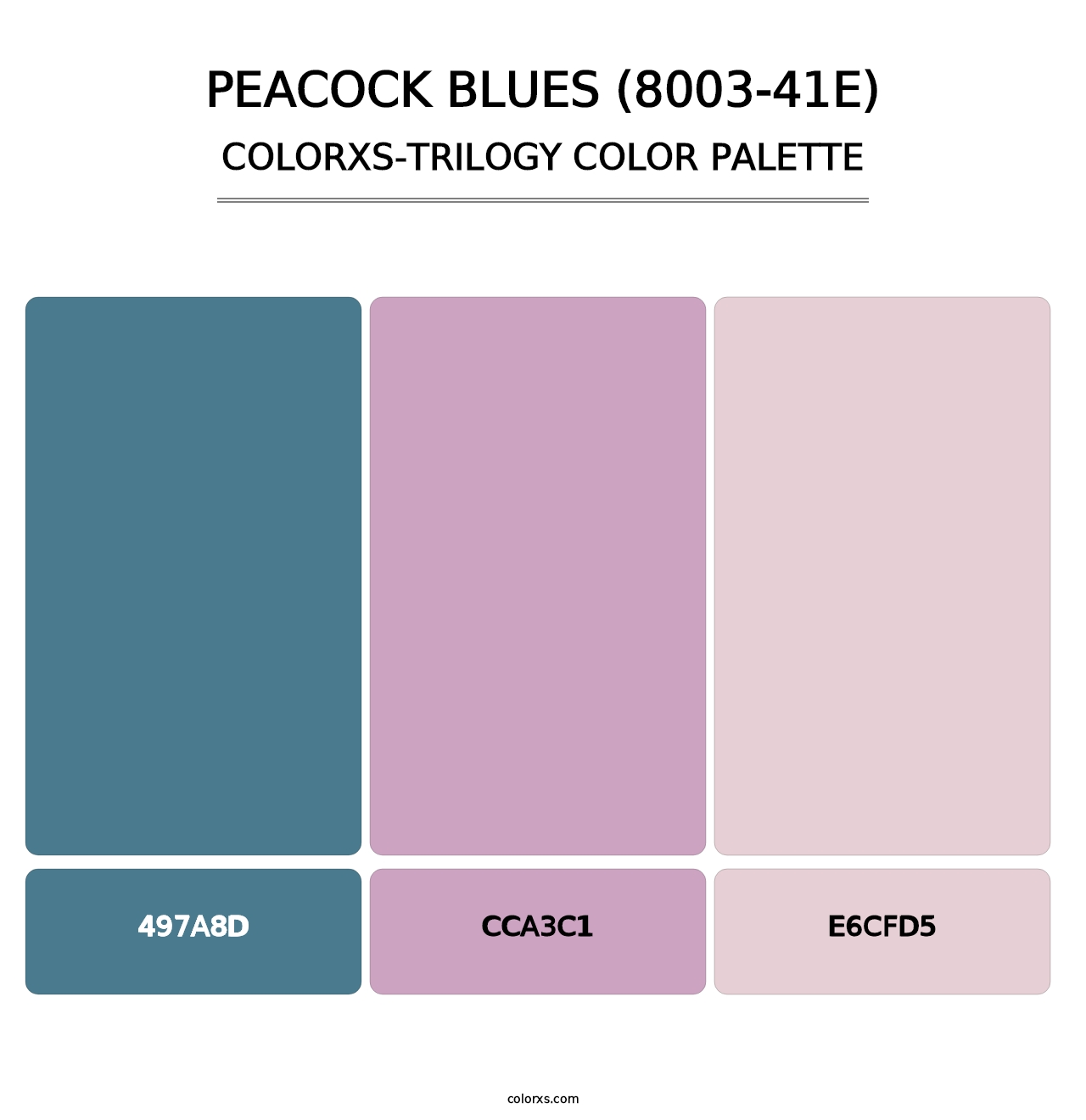 Peacock Blues (8003-41E) - Colorxs Trilogy Palette