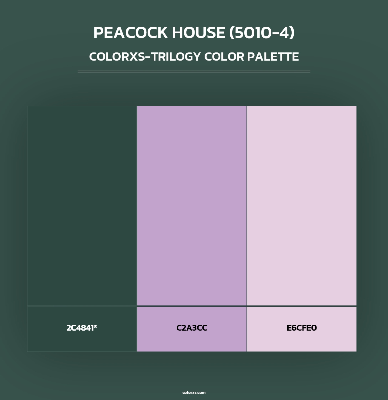 Peacock House (5010-4) - Colorxs Trilogy Palette