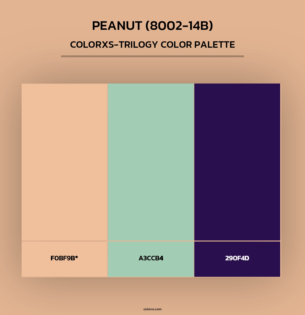 Peanut (8002-14B) - Colorxs Trilogy Palette