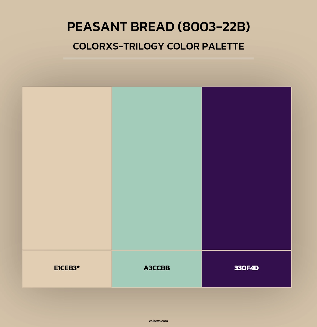 Peasant Bread (8003-22B) - Colorxs Trilogy Palette