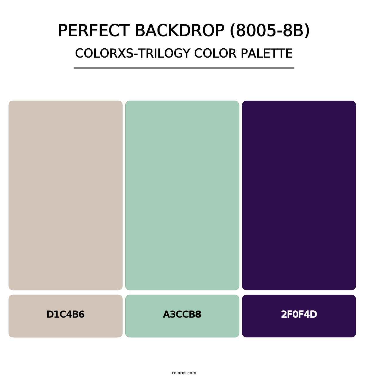 Perfect Backdrop (8005-8B) - Colorxs Trilogy Palette