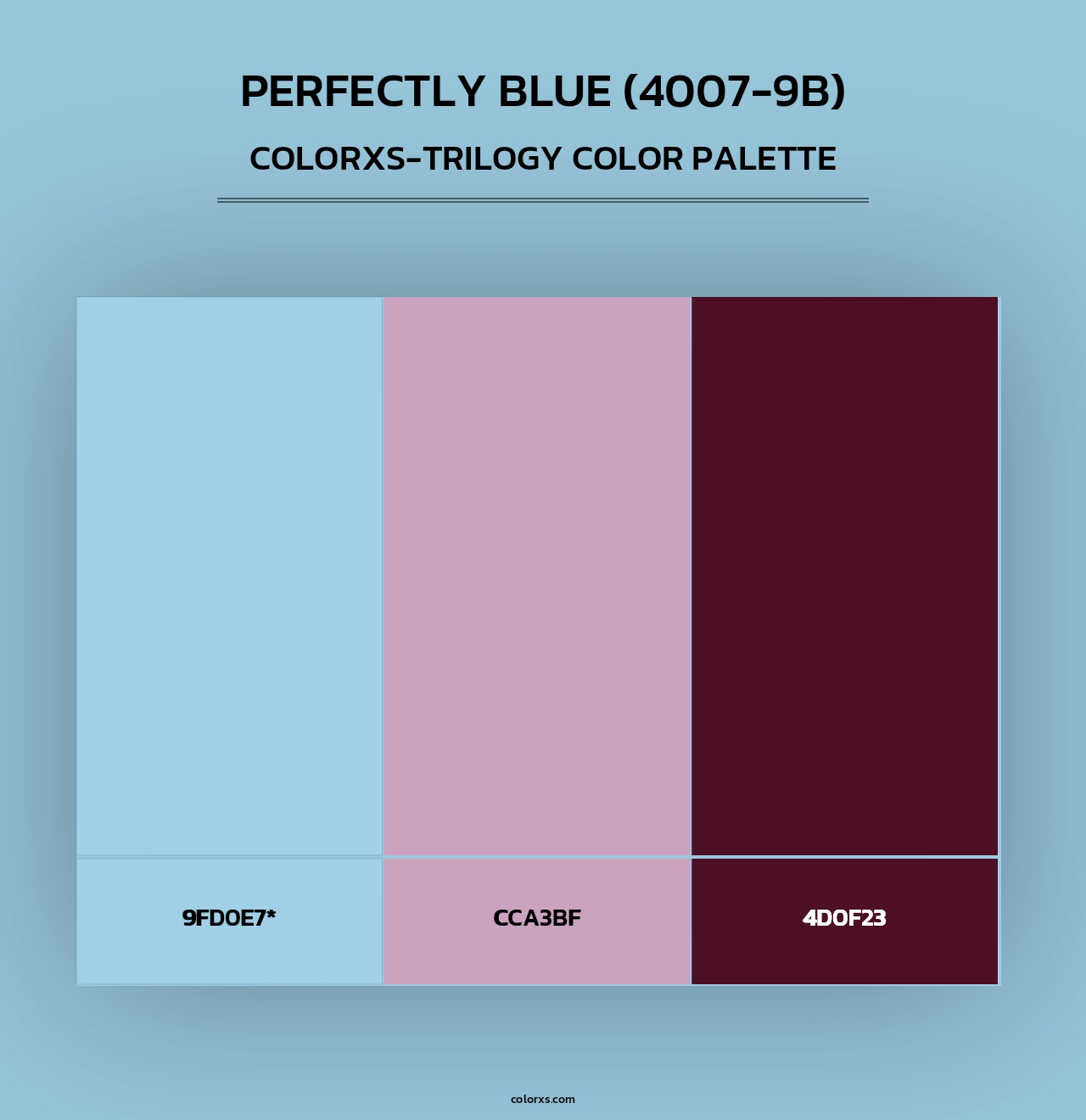 Perfectly Blue (4007-9B) - Colorxs Trilogy Palette