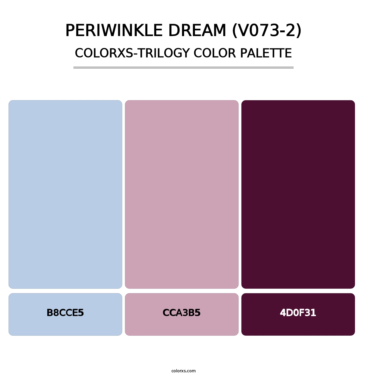 Periwinkle Dream (V073-2) - Colorxs Trilogy Palette