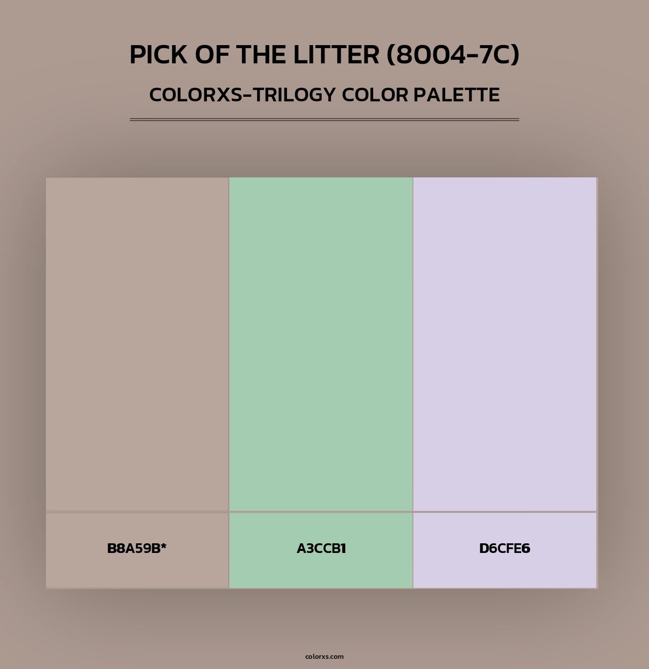 Pick of the Litter (8004-7C) - Colorxs Trilogy Palette