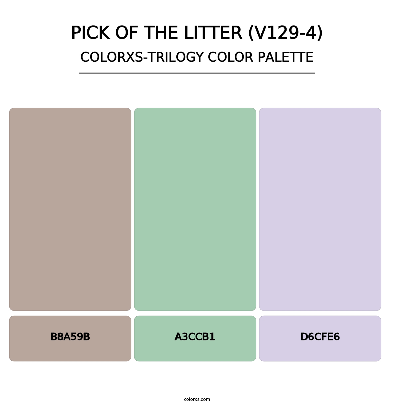 Pick of the Litter (V129-4) - Colorxs Trilogy Palette