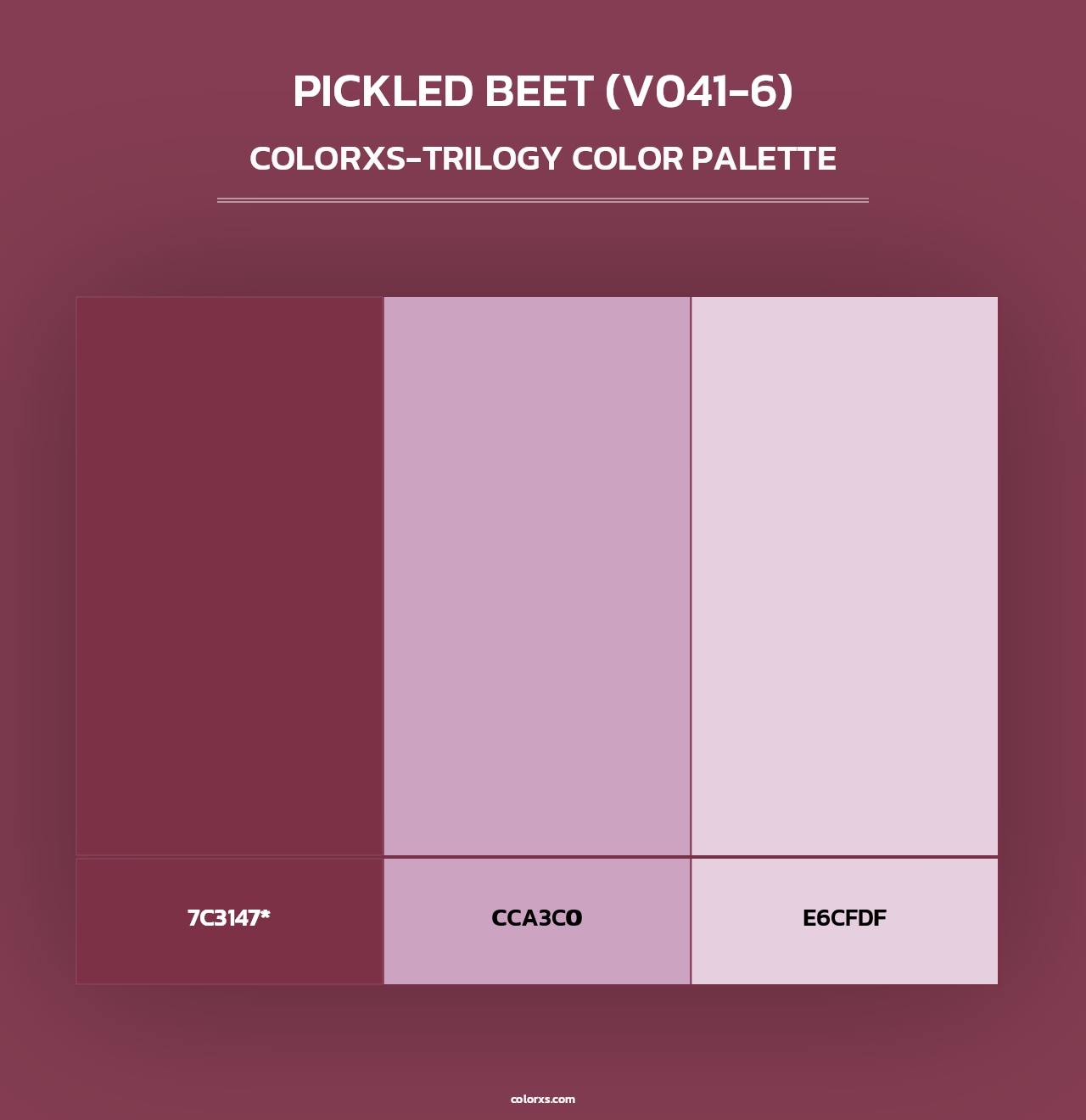 Pickled Beet (V041-6) - Colorxs Trilogy Palette