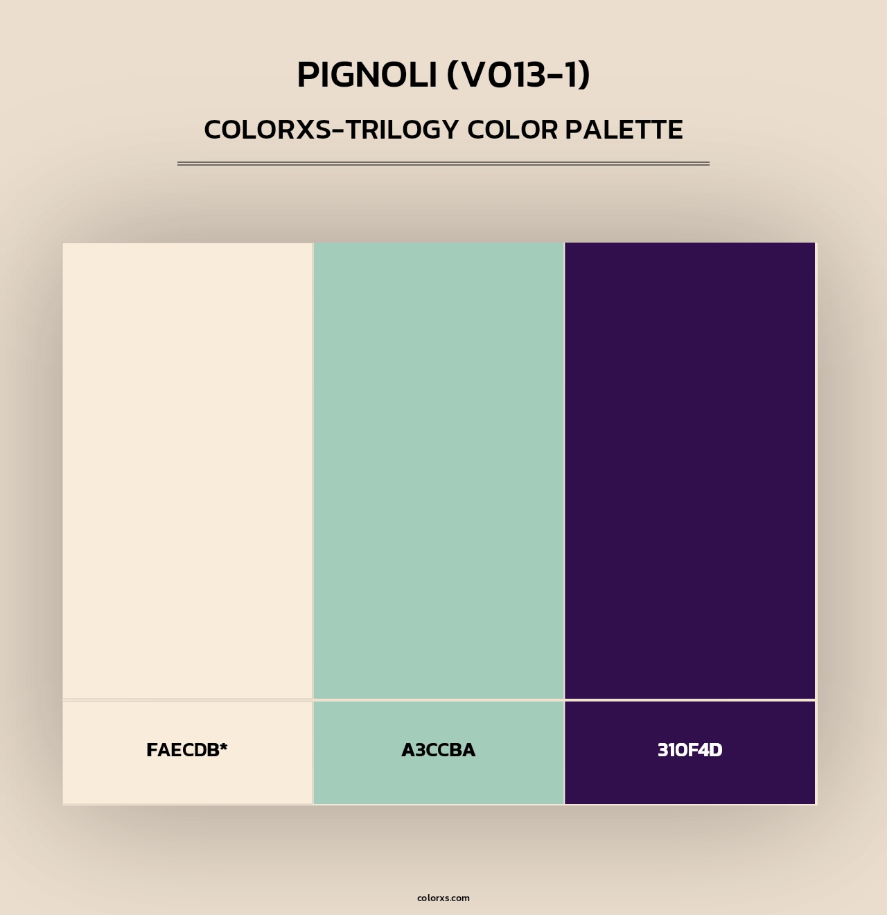 Pignoli (V013-1) - Colorxs Trilogy Palette