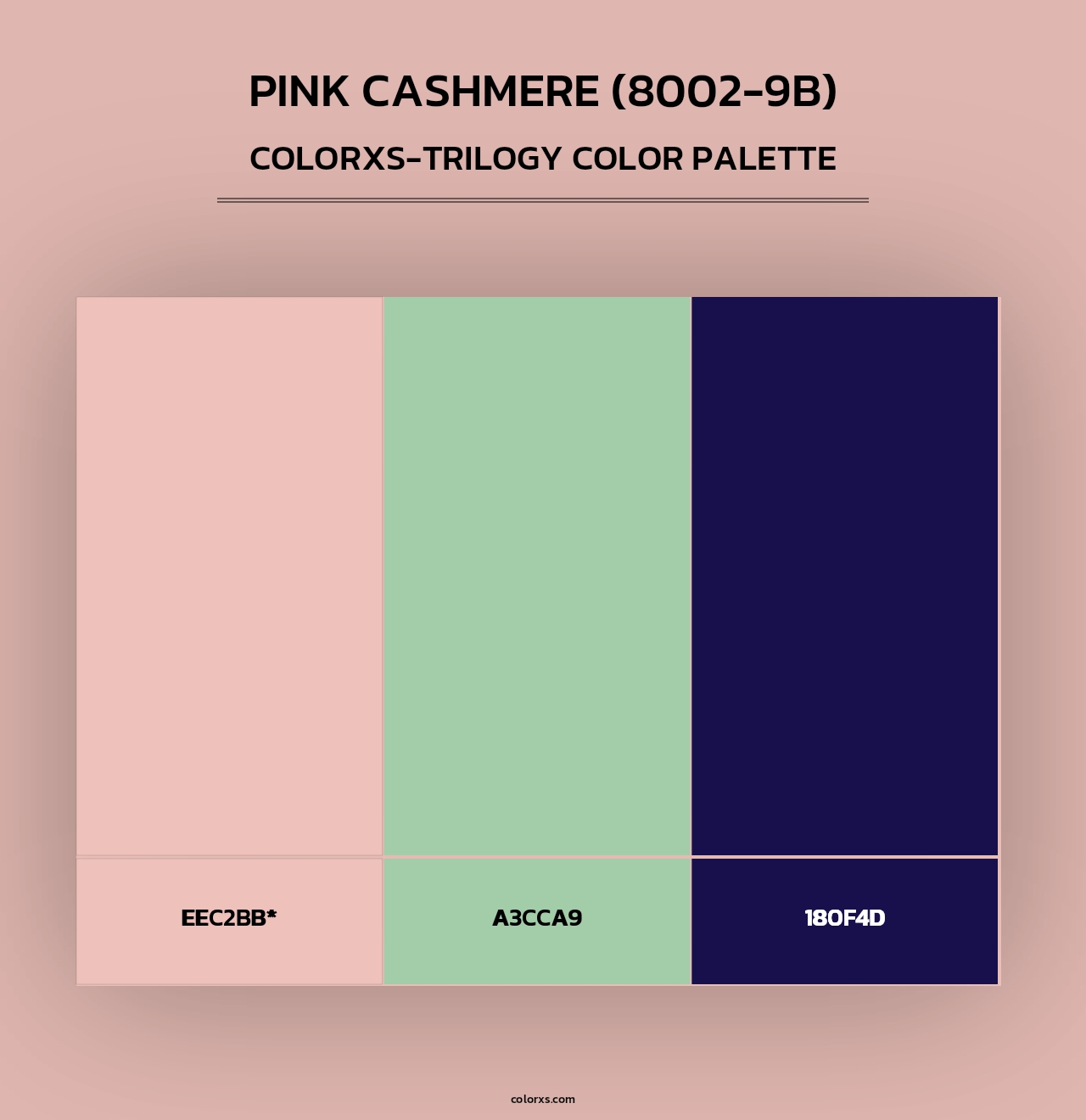 Pink Cashmere (8002-9B) - Colorxs Trilogy Palette