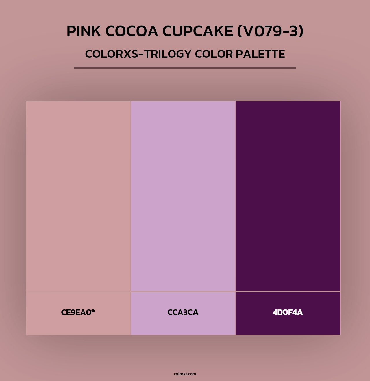Pink Cocoa Cupcake (V079-3) - Colorxs Trilogy Palette