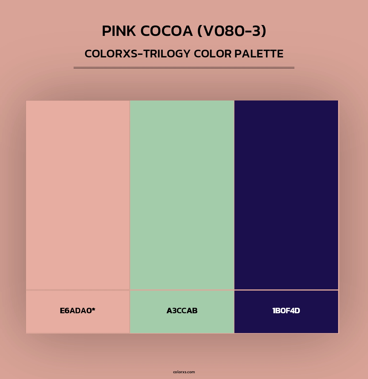 Pink Cocoa (V080-3) - Colorxs Trilogy Palette