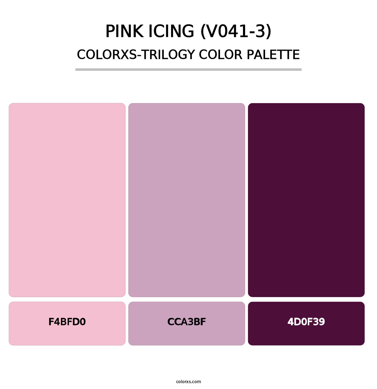 Pink Icing (V041-3) - Colorxs Trilogy Palette