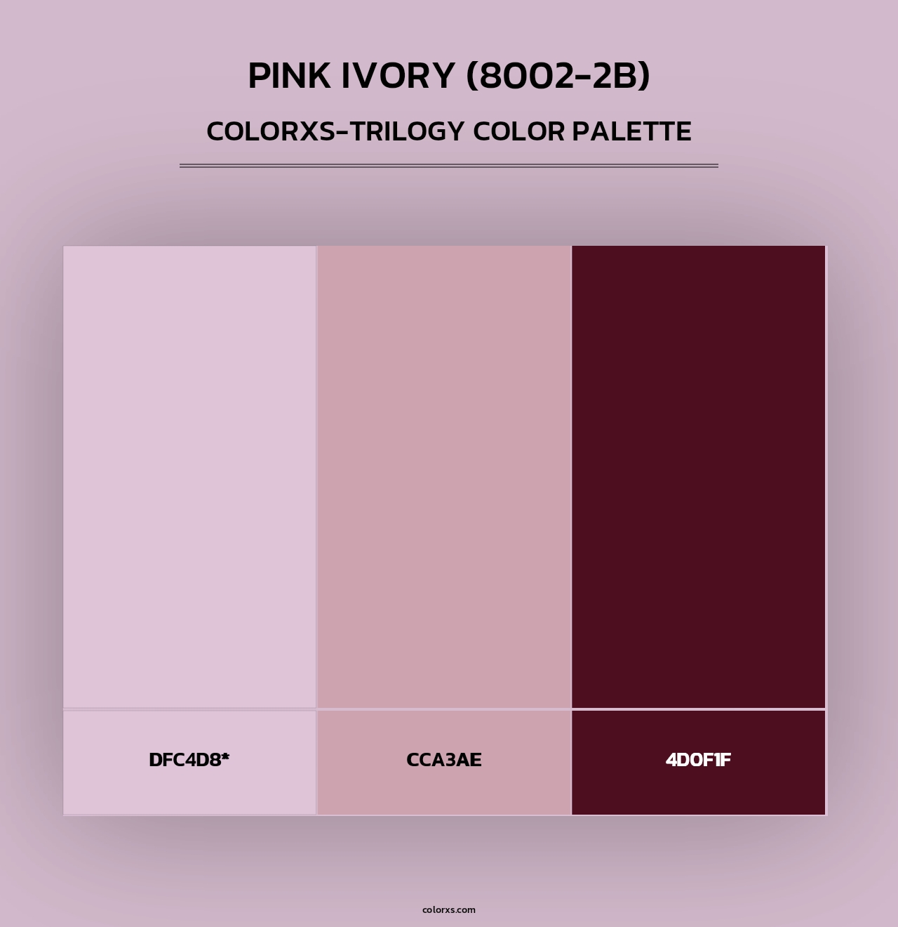 Pink Ivory (8002-2B) - Colorxs Trilogy Palette