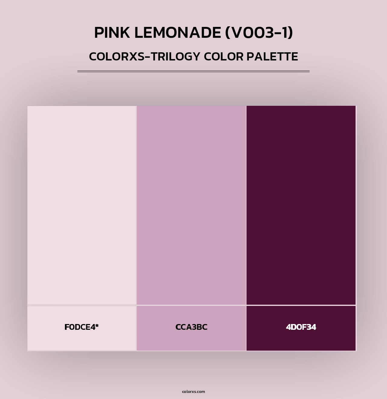 Pink Lemonade (V003-1) - Colorxs Trilogy Palette