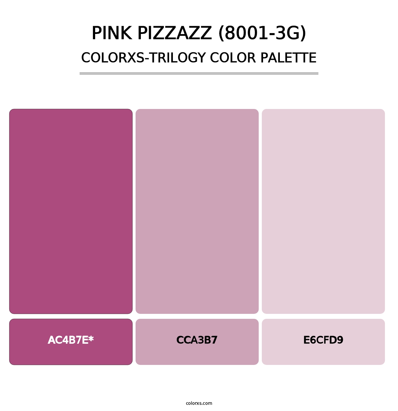 Pink Pizzazz (8001-3G) - Colorxs Trilogy Palette