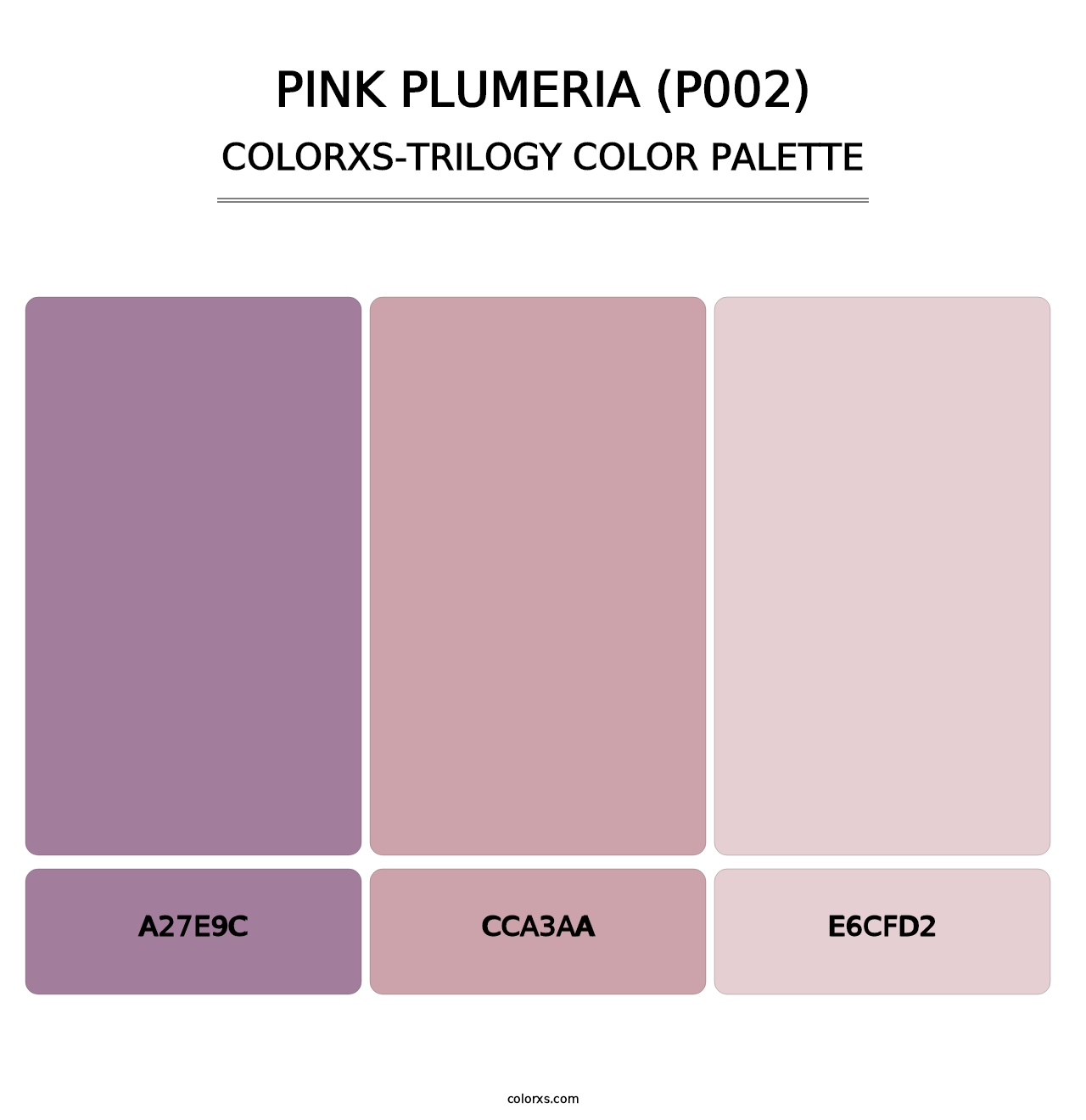 Pink Plumeria (P002) - Colorxs Trilogy Palette