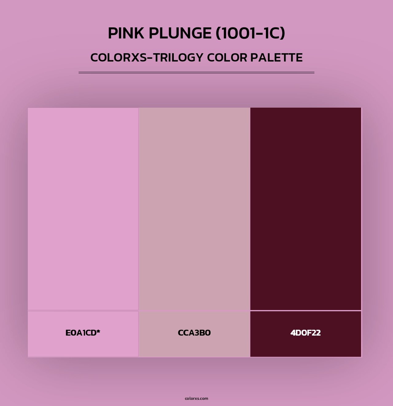 Pink Plunge (1001-1C) - Colorxs Trilogy Palette