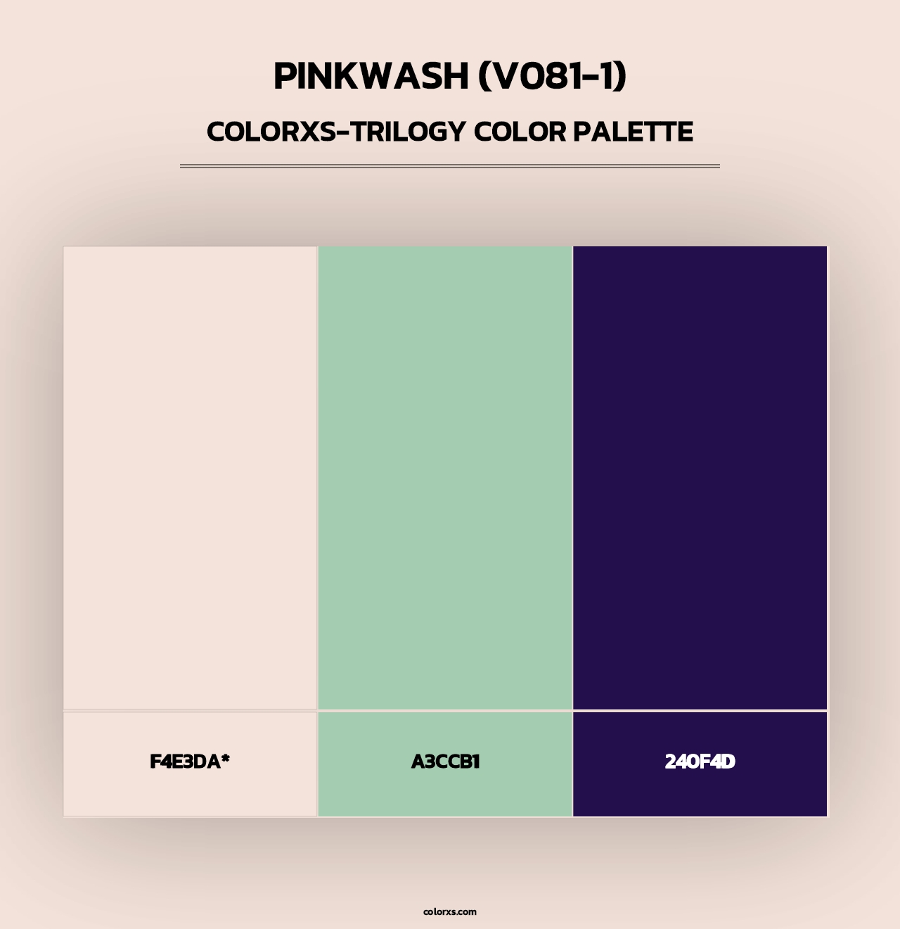 Pinkwash (V081-1) - Colorxs Trilogy Palette