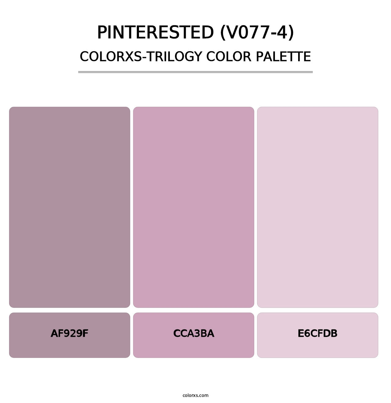 Pinterested (V077-4) - Colorxs Trilogy Palette
