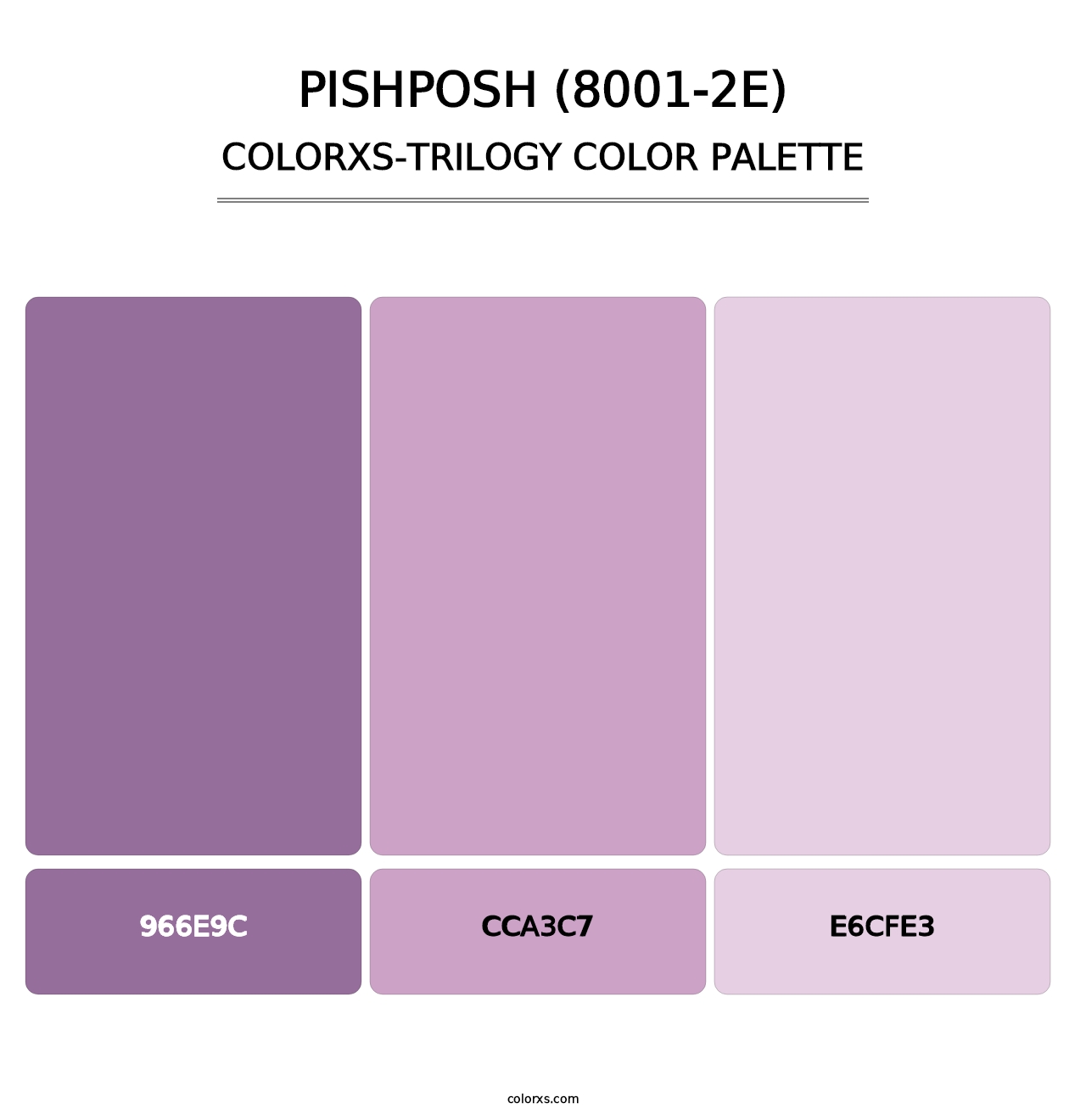 Pishposh (8001-2E) - Colorxs Trilogy Palette