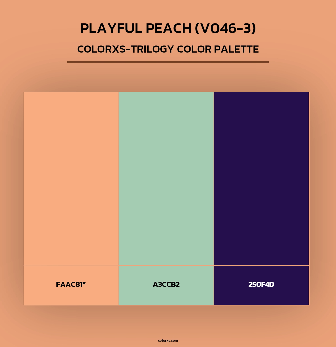Playful Peach (V046-3) - Colorxs Trilogy Palette