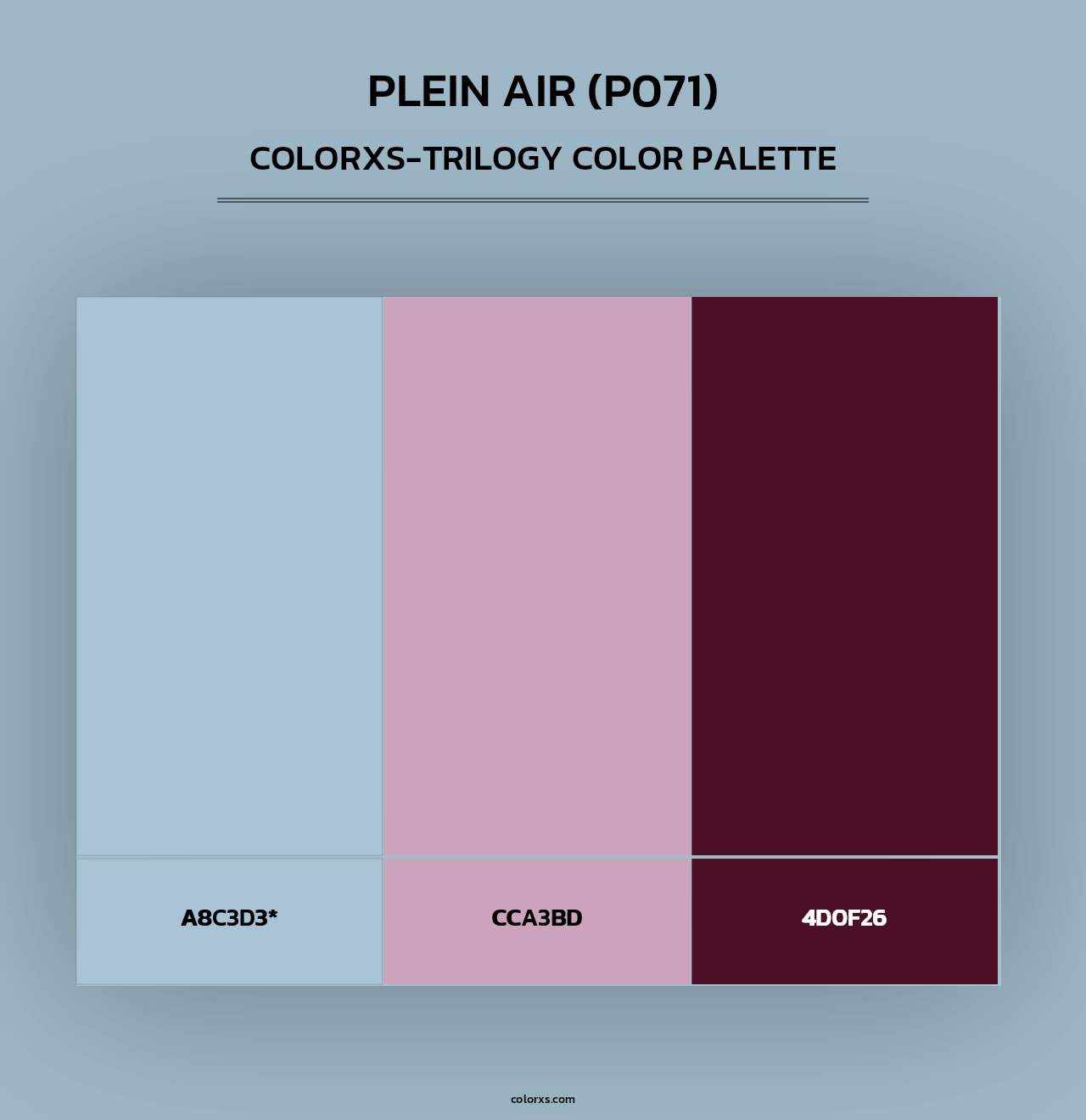 Plein Air (P071) - Colorxs Trilogy Palette