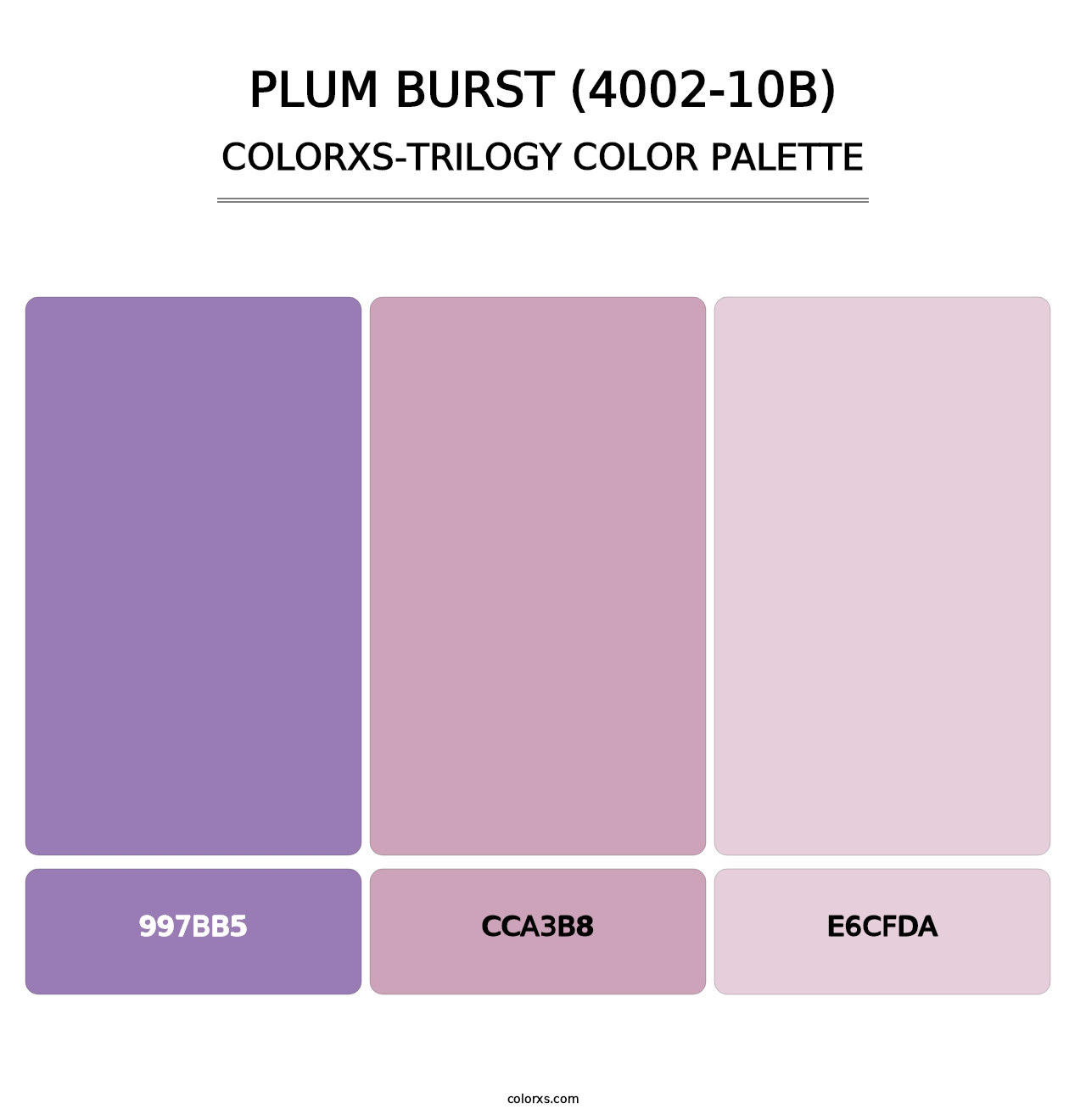 Plum Burst (4002-10B) - Colorxs Trilogy Palette
