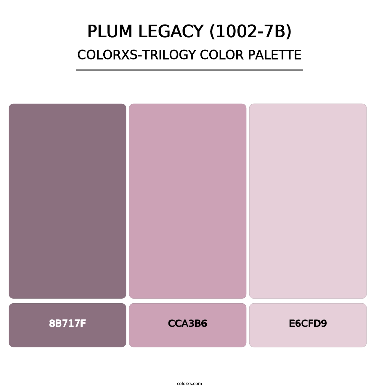 Plum Legacy (1002-7B) - Colorxs Trilogy Palette