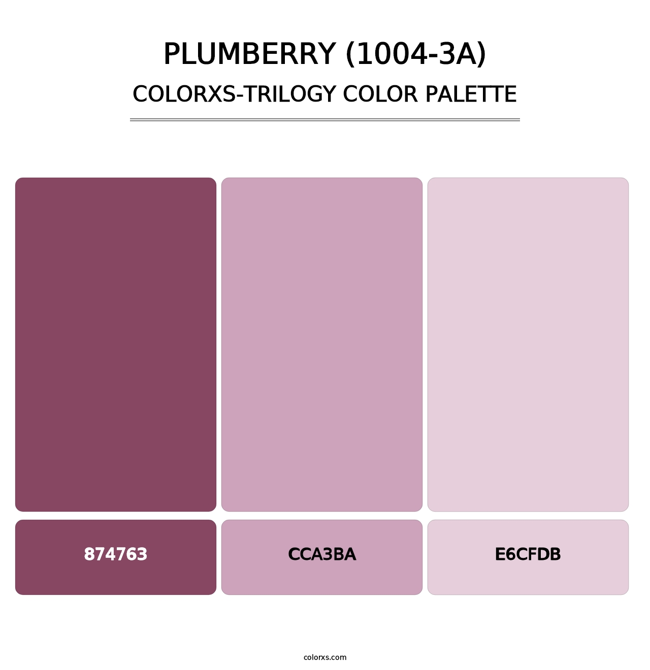 Plumberry (1004-3A) - Colorxs Trilogy Palette
