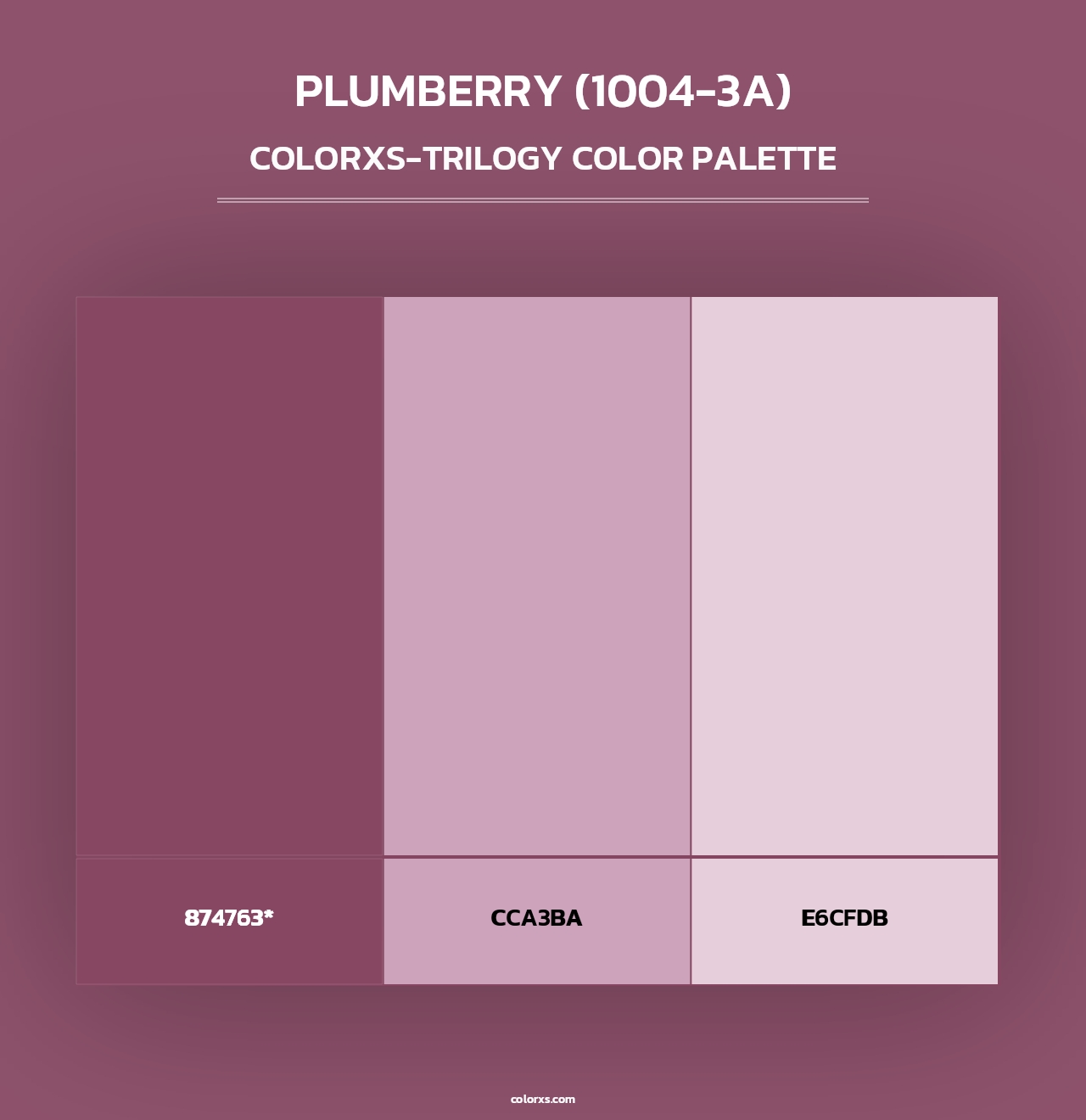 Plumberry (1004-3A) - Colorxs Trilogy Palette
