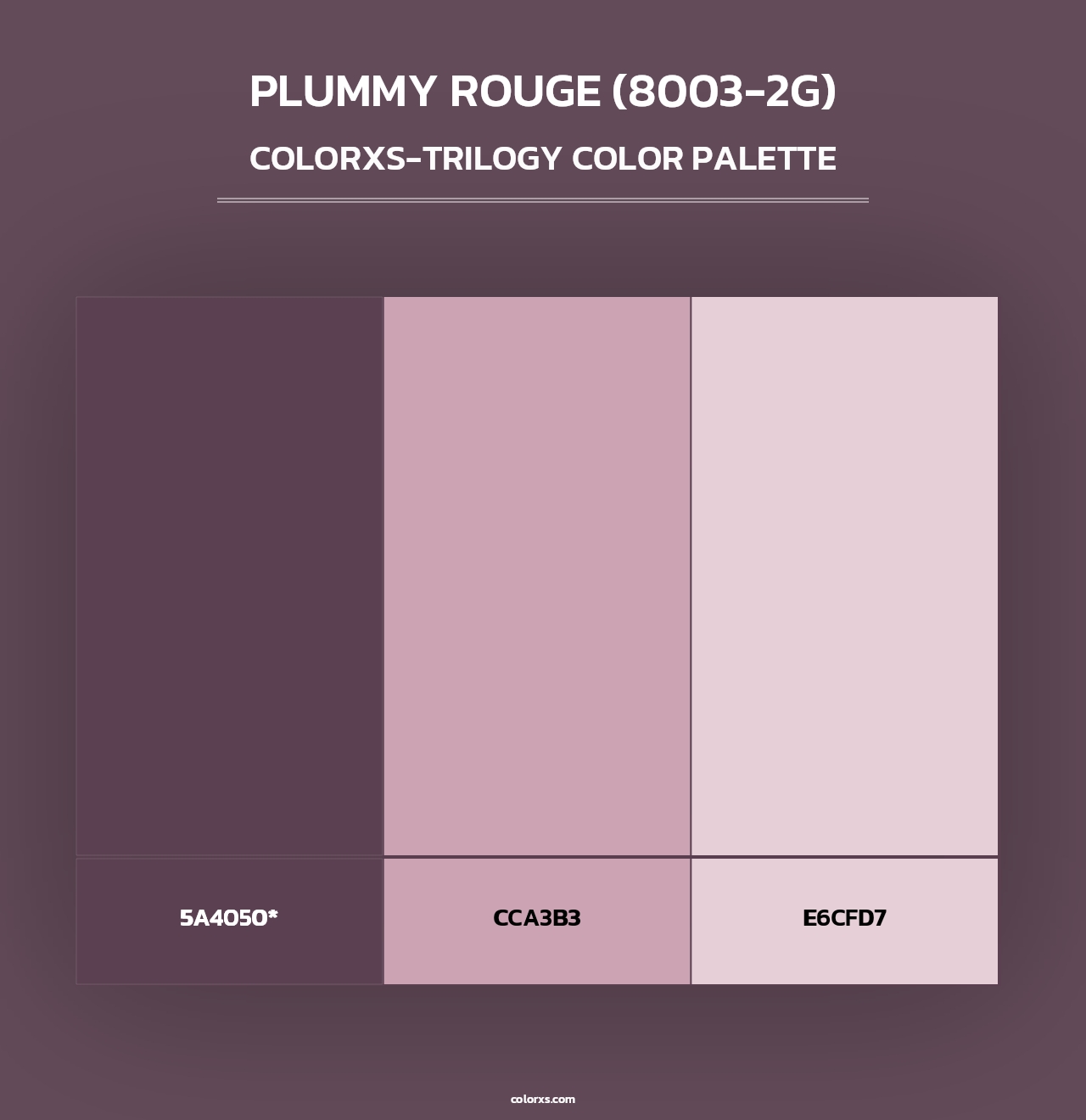 Plummy Rouge (8003-2G) - Colorxs Trilogy Palette