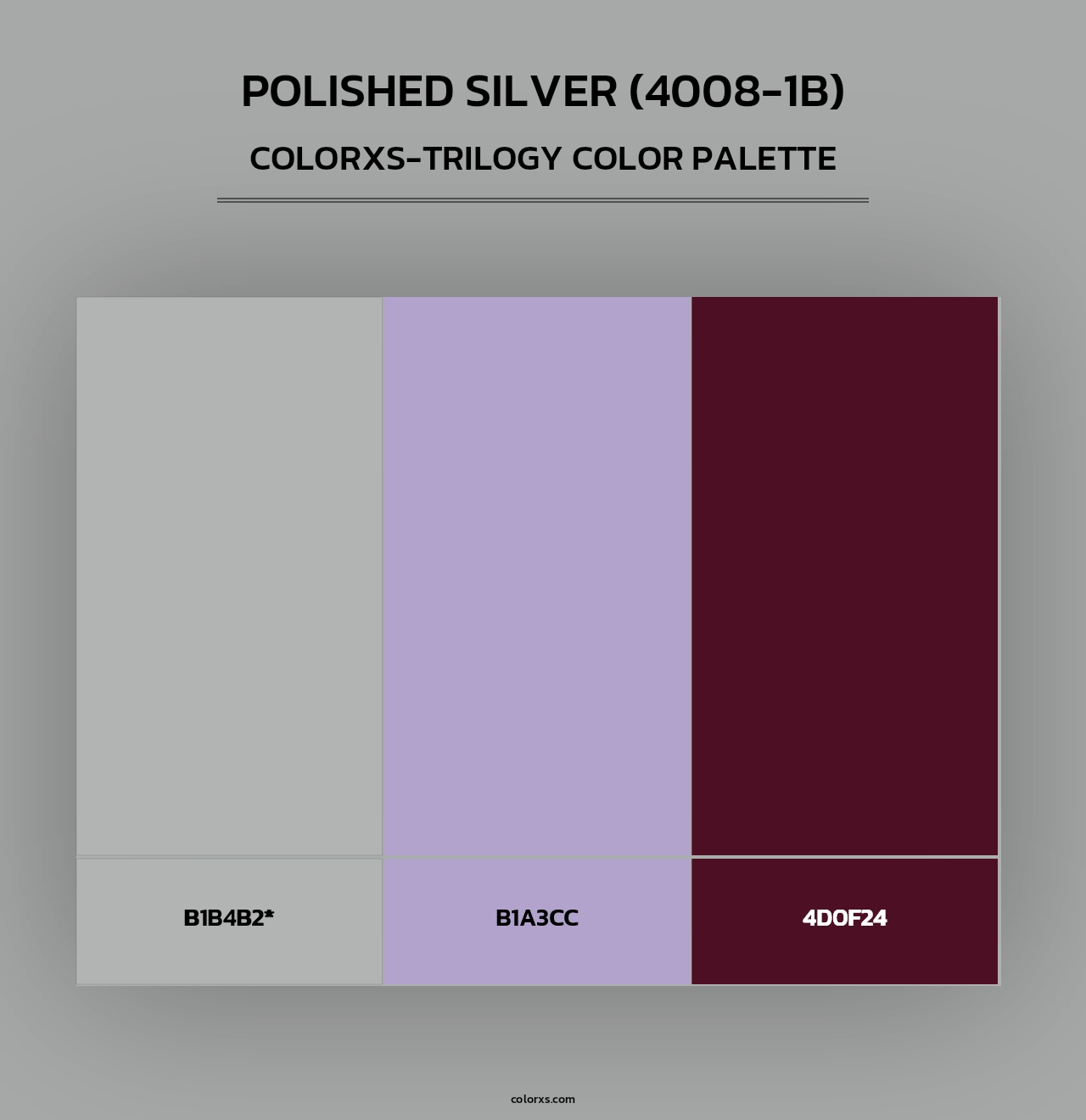Polished Silver (4008-1B) - Colorxs Trilogy Palette