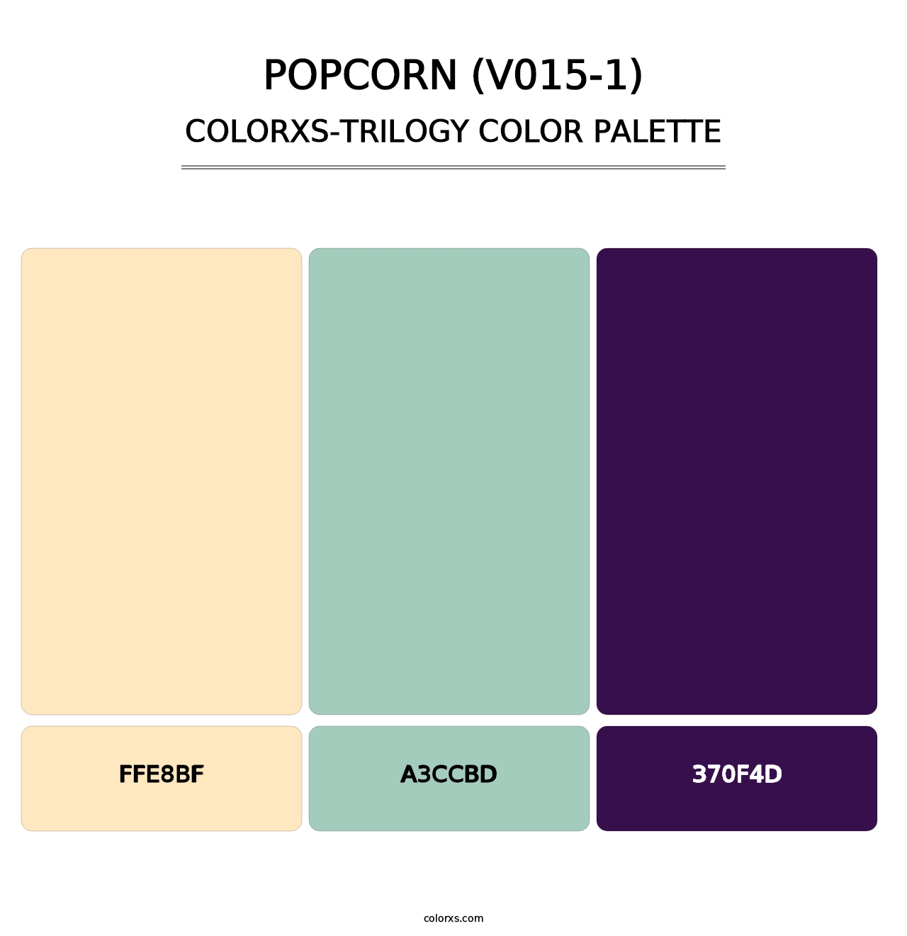 Popcorn (V015-1) - Colorxs Trilogy Palette