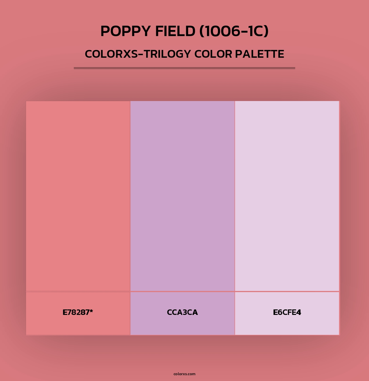 Poppy Field (1006-1C) - Colorxs Trilogy Palette