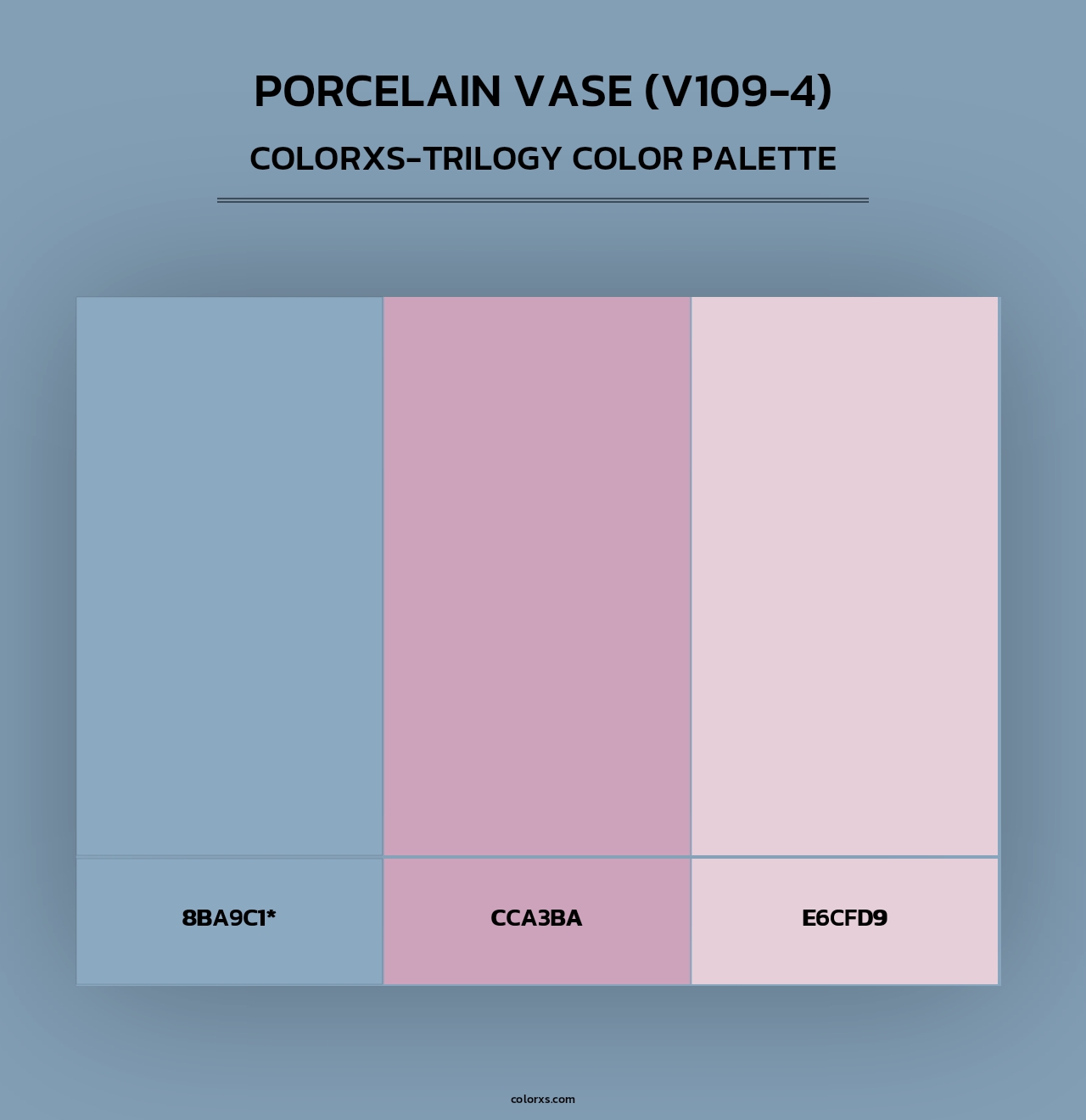 Porcelain Vase (V109-4) - Colorxs Trilogy Palette