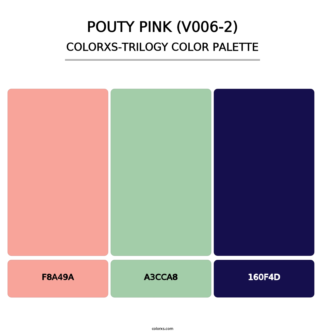 Pouty Pink (V006-2) - Colorxs Trilogy Palette