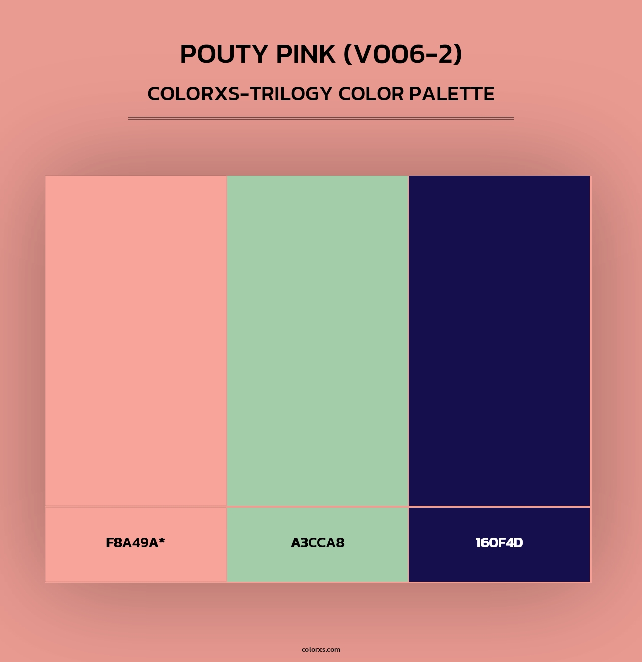 Pouty Pink (V006-2) - Colorxs Trilogy Palette