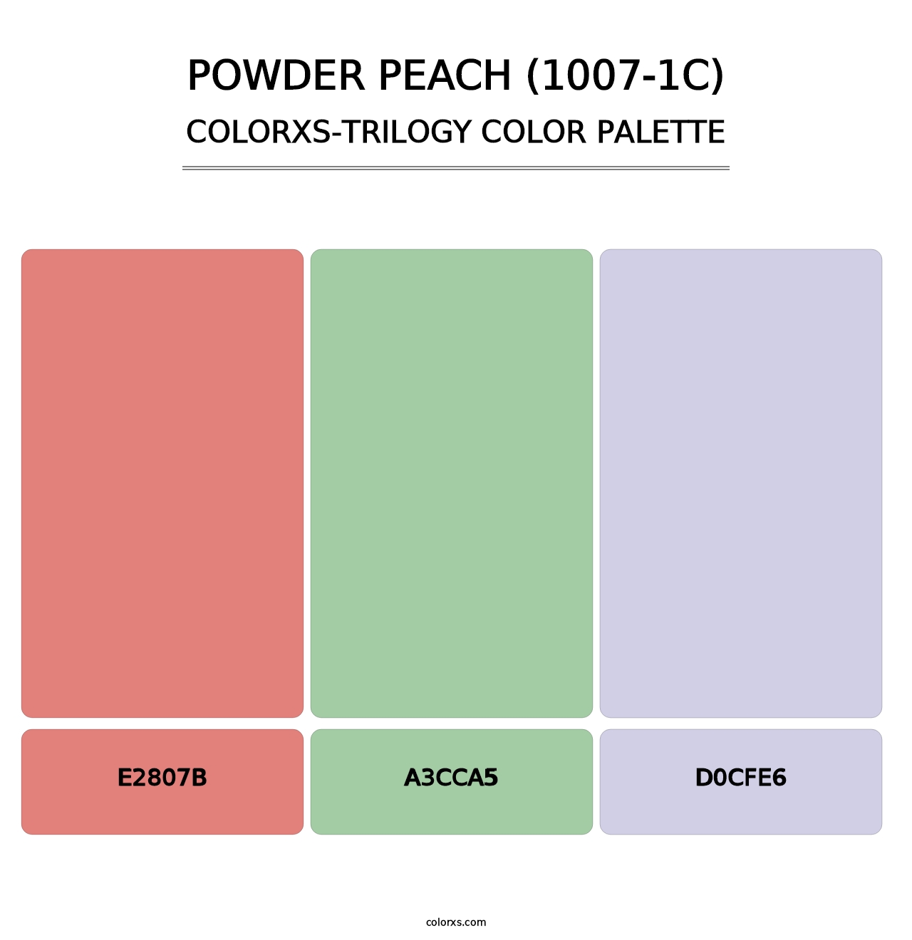 Powder Peach (1007-1C) - Colorxs Trilogy Palette