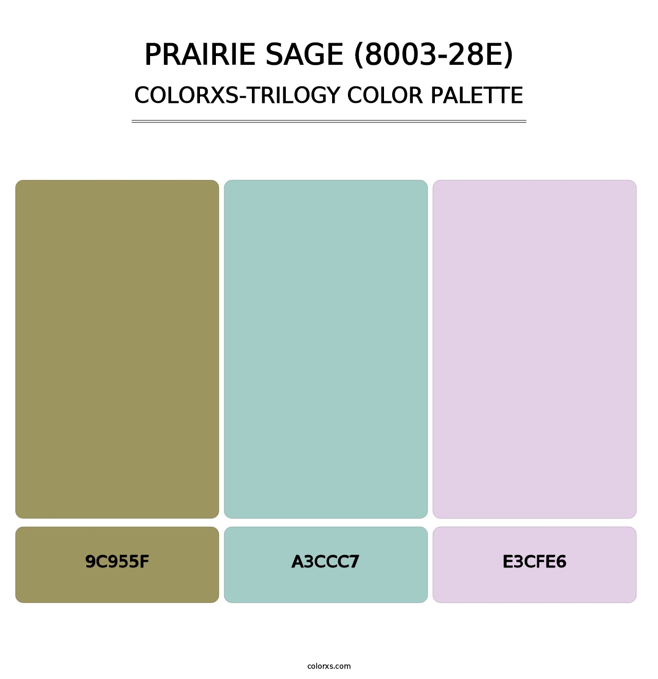Prairie Sage (8003-28E) - Colorxs Trilogy Palette