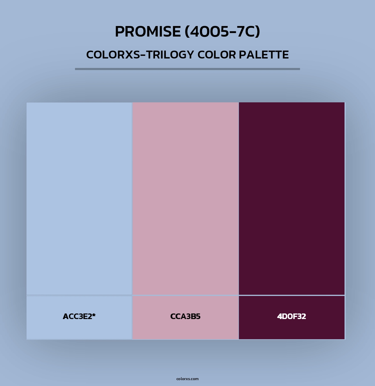 Promise (4005-7C) - Colorxs Trilogy Palette